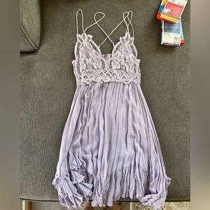 Lace-Trim Lavender free people dress  - Women dress